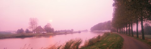 Framed Sunset Pumerend Netherlands Print