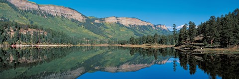 Framed Hariland Lake &amp; Hermosa Cliffs Durango CO USA Print