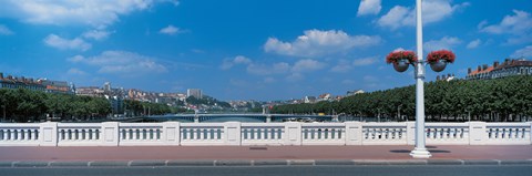 Framed Wilson Bridge Lyon France Print