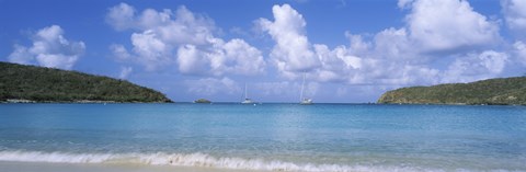 Framed Clouds over the sea, Salt Pond Bay, Virgin Islands National Park, St. John, US Virgin Islands Print