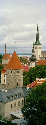 Framed Toompea view, Old Town, Tallinn, Estonia Print
