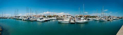 Framed Small harbor in Provence-Alpes-Cote d&#39;Azur, France Print
