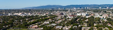 Framed Cityscape, Culver City, Century City, Wilshire Corridor, Westwood, West Los Angeles, California, USA Print