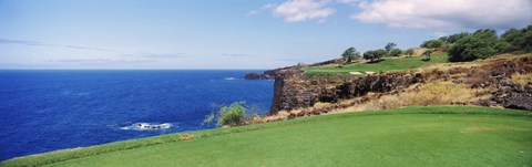 Framed Coastline, Black Rock, Maui, Hawaii Print