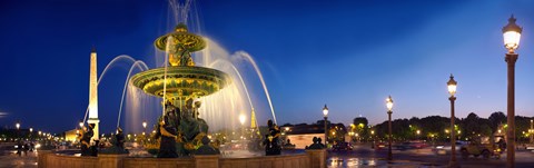 Framed Place de la Concorde, Paris, France Print