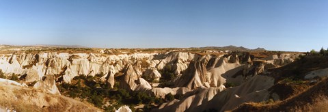 Framed Rocky terrain in Cappadocia, Turkey Print