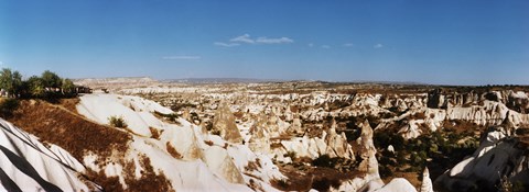 Framed Rock formations on a landscape, Cappadocia, Central Anatolia Region, Turkey Print