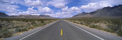 Framed Road passing through a desert, Death Valley, California, USA Print