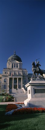 Framed Facade of a government building, Helena, Montana Print