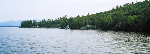 Framed View from a boat, Lake George, New York State, USA Print