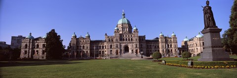 Framed Facade of a parliament building, Victoria, Vancouver Island, British Columbia, Canada Print