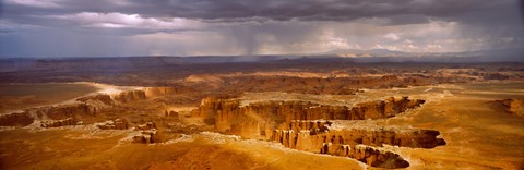 Framed Storm clouds over Canyonlands National Park, Utah Print