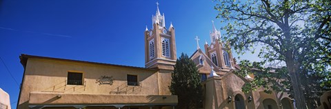 Framed Low angle view of a church, San Felipe de Neri Church, Old Town, Albuquerque, New Mexico, USA Print