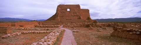 Framed Church ruins in Pecos National Historical Park, New Mexico, USA Print