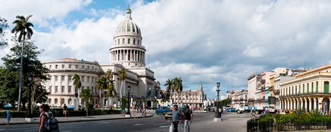 Framed Government building in a city, El Capitolio, Havana, Cuba Print
