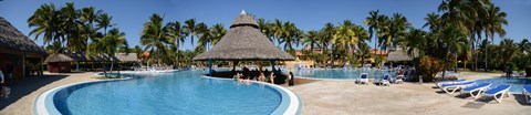 Framed Swimming pool of a hotel, Varadero, Matanzas, Cuba Print