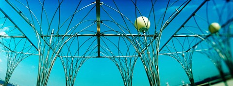 Framed Public art piece with lampposts, Staten island, New York City, New York State, USA Print