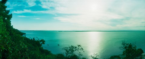 Framed Clouds over the ocean, Morro De Sao Paulo, Tinhare, Cairu, Bahia, Brazil Print