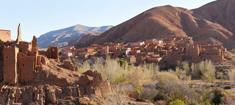 Framed Village in the Dades Valley, Morocco Print