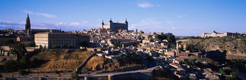 Framed Buildings in a city, Toledo, Toledo Province, Castilla La Mancha, Spain Print