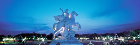 Framed Evening Place de la Concorde Paris France Print