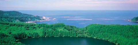 Framed Oga-Hantou Futatumegata Akita Japan Print