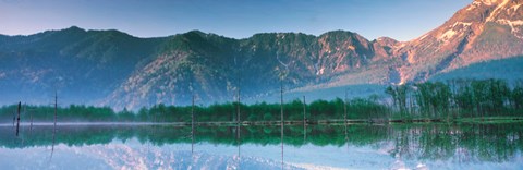 Framed Kamikouch Taisho-Ike Nagano Japan Print