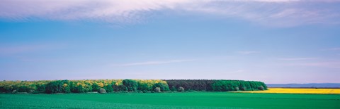 Framed Fin Island Denmark Print