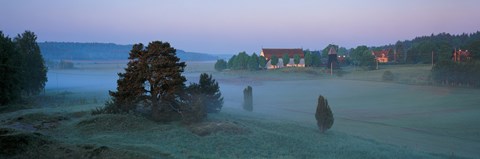 Framed Vada Church Brottby Vada Sjokullar Uppland Sweden Print