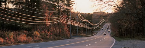 Framed Route 20 MA USA Print