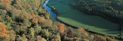 Framed Wye Valley S Wales Print