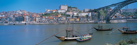 Framed Ponte de Dom Luis I &amp; Douro River Porto Portugal Print