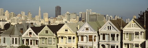 Framed Buildings in a city, San Francisco, San Francisco County, California, USA Print