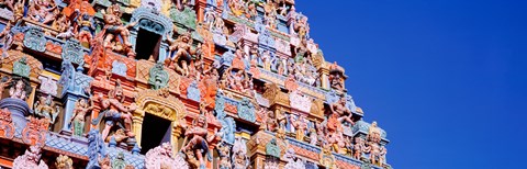 Framed Low angle view of a temple, Tiruchirapalli, Tamil Nadu, India Print