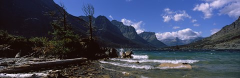 Framed St. Mary Lake, US Glacier National Park, Montana Print
