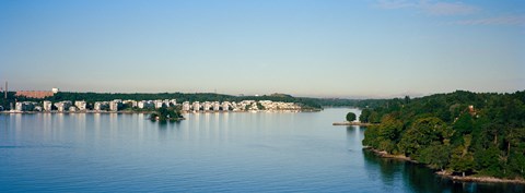 Framed City at the waterfront, Stockholm, Sweden Print
