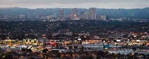 Framed Century City, Culver City, Los Angeles County, California Print