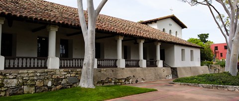 Framed Church, Mission San Luis Obispo, San Luis Obispo County, California, USA Print