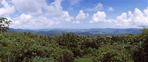 Framed Clouds over mountains, Flores Island, Indonesia Print