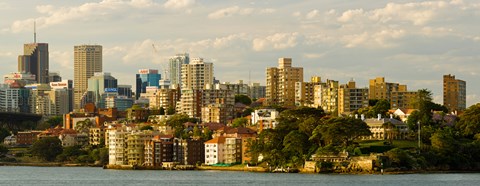 Framed Buildings at the waterfront, Sydney Harbor, Sydney, New South Wales, Australia Print