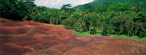 Framed Chamarel Coloured Earths, Mauritius Print