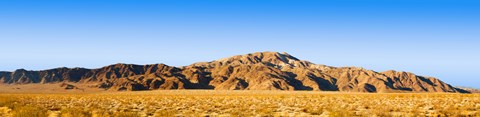 Framed Rock formations in a desert, Turkey Flats, Joshua Tree National Park, California, USA Print