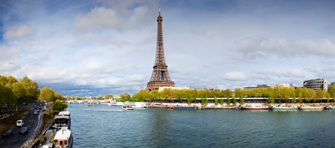 Framed Eiffel Tower from Pont De Bir-Hakeim, Paris, Ile-De-France, France Print