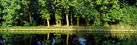 Framed Canal near Lisse, Netherlands Print