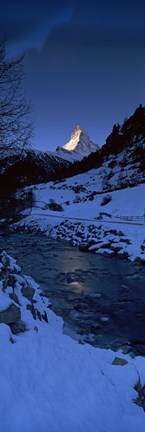 Framed Mt Matterhorn from Zermatt, Valais Canton, Switzerland Print