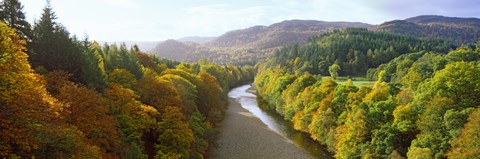 Framed River Garry at Killiecrankie, Pitlochry, Perth And Kinross, Scotland Print