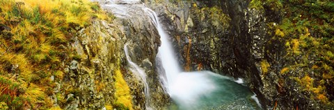 Framed Waterfall, Allt a&#39; Choire Ghreadaidh, Glen Brittle, Isle of Skye, Scotland Print