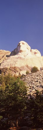 Framed Low angle view of the Mt Rushmore National Monument, South Dakota, USA Print