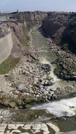 Framed Ruins along a river, Lima, Peru Print