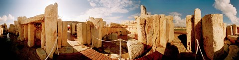 Framed Ruins of Ggantija Temples, Gozo, Malta Print
